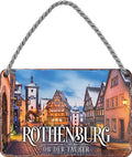 4252024212525 Schilderstore24 	Schilderstore24 Blechschilder sind perfekt als Geschenk zu Weihnachten, Geburtstage, Feiern, Partys, Grillabende, Namenstag, Feiertag, Mädelsabend, Hochzeit. Jederzeit stilvoll im Wohnzimmer, Partykeller, Garage, Praxis, Büro, Café, Hauseingang Landschaften Orte Städte Länder Urlaub See berge burgen schloss tal denkmal freizeit meer ''Rothenburg''		18x12cm