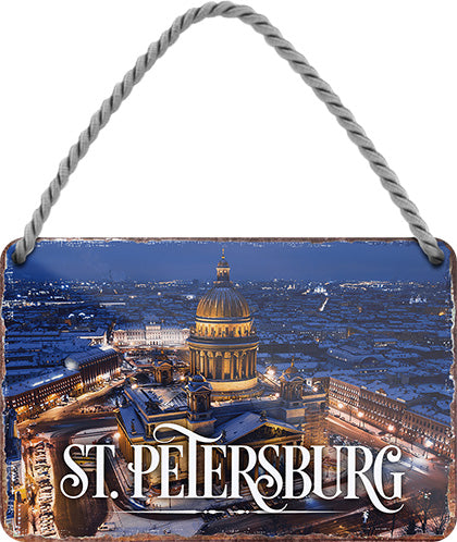 4252024212556 Schilderstore24 	Schilderstore24 Blechschilder sind perfekt als Geschenk zu Weihnachten, Geburtstage, Feiern, Partys, Grillabende, Namenstag, Feiertag, Mädelsabend, Hochzeit. Jederzeit stilvoll im Wohnzimmer, Partykeller, Garage, Praxis, Büro, Café, Hauseingang Landschaften Orte Städte Länder Urlaub See berge burgen schloss tal denkmal freizeit meer ''St. Petersburg''		18x12cm