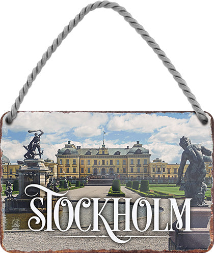 4252024212563 Schilderstore24 	Schilderstore24 Blechschilder sind perfekt als Geschenk zu Weihnachten, Geburtstage, Feiern, Partys, Grillabende, Namenstag, Feiertag, Mädelsabend, Hochzeit. Jederzeit stilvoll im Wohnzimmer, Partykeller, Garage, Praxis, Büro, Café, Hauseingang Landschaften Orte Städte Länder Urlaub See berge burgen schloss tal denkmal freizeit meer ''Stockholm''		18x12cm