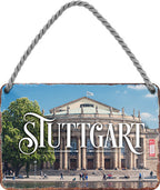 4252024212570 Schilderstore24 	Schilderstore24 Blechschilder sind perfekt als Geschenk zu Weihnachten, Geburtstage, Feiern, Partys, Grillabende, Namenstag, Feiertag, Mädelsabend, Hochzeit. Jederzeit stilvoll im Wohnzimmer, Partykeller, Garage, Praxis, Büro, Café, Hauseingang Landschaften Orte Städte Länder Urlaub See berge burgen schloss tal denkmal freizeit meer ''Stuttgart''		18x12cm