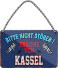 4252024212839 Schilderstore24 	Schilderstore24 Blechschilder sind perfekt als Geschenk zu Weihnachten, Geburtstage, Feiern, Partys, Grillabende, Namenstag, Feiertag, Mädelsabend, Hochzeit. Jederzeit stilvoll im Wohnzimmer, Partykeller, Garage, Praxis, Büro, Café, Hauseingang Hockey Eishockey Liga Teamsport Verein Puck sport mannschaft schläger eislaufen schlittschuhe ''Träume von Kassel''		18x12cm