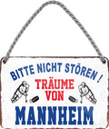 4252024212884 Schilderstore24 Schilderstore24 Blechschilder sind perfekt als Geschenk zu Weihnachten, Geburtstage, Feiern, Partys, Grillabende, Namenstag, Feiertag, Mädelsabend, Hochzeit. Jederzeit stilvoll im Wohnzimmer, Partykeller, Garage, Praxis, Büro, Café, Hauseingang Hockey Eishockey Liga Teamsport Verein Puck sport mannschaft schläger eislaufen schlittschuhe	 ''Träume von Mannheim''		18x12cm