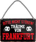 4252024204292 Schilderstore24 Schilderstore24 Blechschilder sind perfekt als Geschenk zu Weihnachten, Geburtstage, Feiern, Partys, Grillabende, Namenstag, Feiertag, Mädelsabend, Hochzeit. Jederzeit stilvoll im Wohnzimmer, Partykeller, Garage, Praxis, Büro, Café, Hauseingang Fußball Mannschaft Verein Bolzen Ball sport liga kicken stadion freizeit ''Träume von Erzgebirge'' 18x12cm