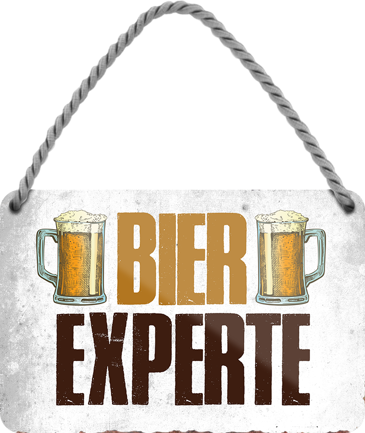 Geschenk Weihnachten, 4252024201338	Schilderstore24 	 ''Bier Experte'' Geburtstage, Feiern, Partys, Grillabende, Namenstag, Feiertag, Mädelsabend, Hochzeit Wohnzimmer, Partykeller, Garage, Praxis, Büro, Café, Hauseingang Alkohol Kasten Bier Saufen Getränk Bier Alkohol schaumkrone promille hopfen