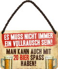 4252024201369Geschenk Weihnachten, Geburtstage, Feiern, Partys, Grillabende, Namenstag, Feiertag, Mädelsabend, Hochzeit Wohnzimmer, Partykeller, Garage, Praxis, Büro, Café, Hauseingang Alkohol Kasten Bier Saufen Getränk Bier Alkohol schaumkrone promille hopfen	Schilderstore24 	 ''Es muss nicht immer ein Vollrausch sein''