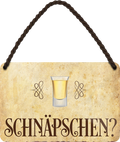 4252024201291	Geschenk Weihnachten, Geburtstage, Feiern, Partys, Grillabende, Namenstag, Feiertag, Mädelsabend, Hochzeit Wohnzimmer, Partykeller, Garage, Praxis, Büro, Café, Hauseingang Alkohol Cocktail Bier Sekt Getränk Bier Alkohol schnaps promille tequila   Schilderstore24 	 ''Schnäpschen''