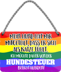 4252024206234	Geschenk zu Weihnachten, Geburtstage, Feiern, Partys, Grillabende, Namenstag, Feiertag, Mädelsabend, Hochzeit Wohnzimmer, Partykeller, Garage, Praxis, Büro, Café, Hauseingang Haustier Tier Freund knuddelig Zuhause Katze Hund Hamster Meerschwein haustierSchilderstore24 	 ''Mein Hund hat mir mitgeteilt Katze (Bunt)''