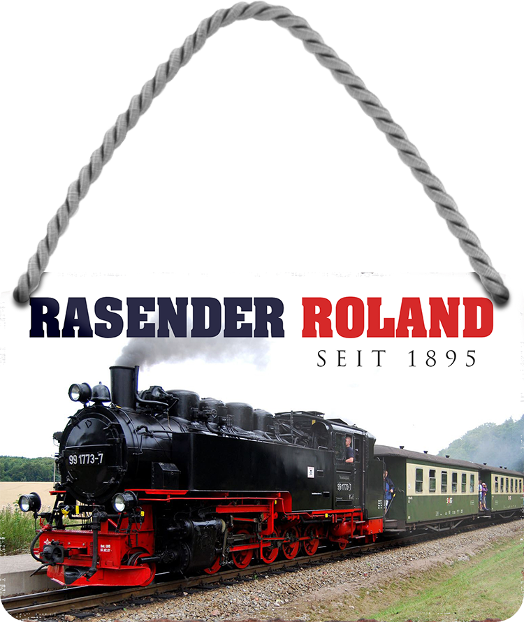 4252024212990	Schilderstore24 	 ''Rasender Roland''Schilderstore24 Blechschilder sind perfekt als Geschenk zu Weihnachten, Geburtstage, Feiern, Partys, Grillabende, Namenstag, Feiertag, Mädelsabend, Hochzeit. Jederzeit stilvoll im Wohnzimmer, Partykeller, Garage, Praxis, Büro, Café, Hauseingang Schiffe Flugzeuge Boote Lokomotiven Eisenbahn dampfer jet kriegsschiffe titanic