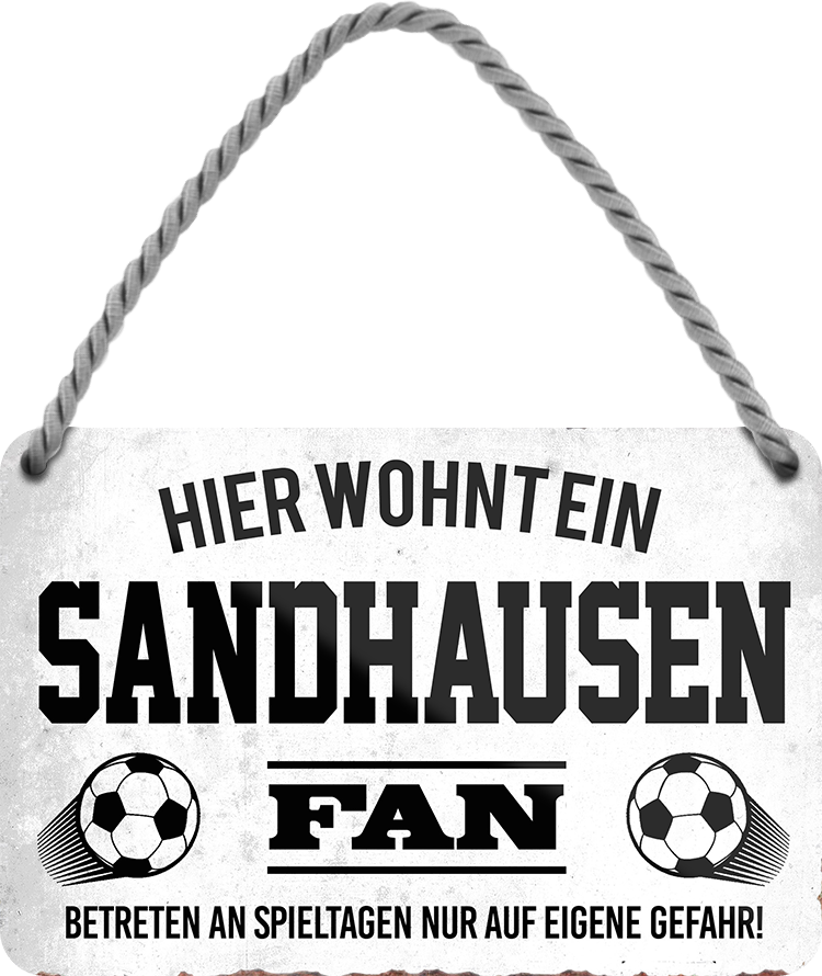 4252024204834	Schilderstore24 Blechschilder sind perfekt als Geschenk zu Weihnachten, Geburtstage, Feiern, Partys, Grillabende, Namenstag, Feiertag, Mädelsabend, Hochzeit. Jederzeit stilvoll im Wohnzimmer, Partykeller, Garage, Praxis, Büro, Café, Hauseingang Fußball Mannschaft Verein Bolzen Ball sport liga kicken stadion freizeit Schilderstore24 	 ''Sandhausen Fan''
