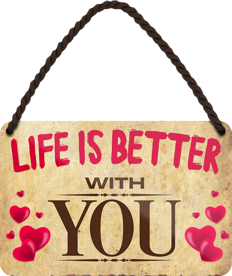 4252024208290	Schilderstore24 	 ''Life is better You'' Schilderstore24 Blechschilder sind perfekt als Geschenk zu Weihnachten, Geburtstage, Feiern, Partys, Grillabende, Namenstag, Feiertag, Mädelsabend, Hochzeit. Jederzeit stilvoll im Wohnzimmer, Partykeller, Garage, Praxis, Büro, Café, Hauseingang Sex Anzüglich Zweideutig Romantik Brüste sinnlich schnulzig romantisch versaut pinup