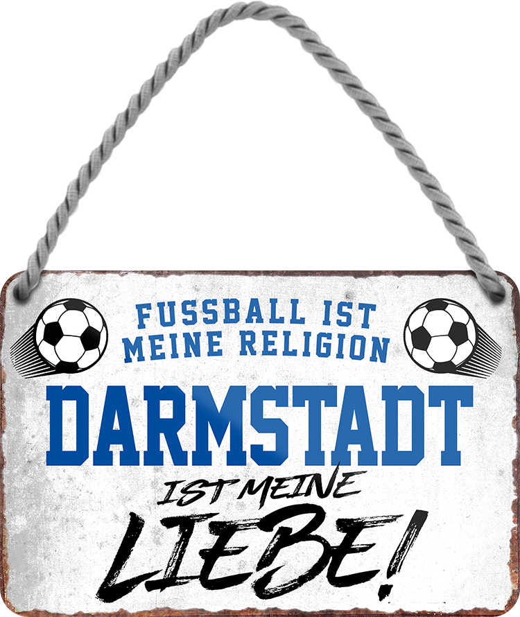 4252024204957	Schilderstore24 	 ''Darmstadt ist meine Liebe!'' Schilderstore24 Blechschilder sind perfekt als Geschenk zu Weihnachten, Geburtstage, Feiern, Partys, Grillabende, Namenstag, Feiertag, Mädelsabend, Hochzeit. Jederzeit stilvoll im Wohnzimmer, Partykeller, Garage, Praxis, Büro, Café, Hauseingang Fußball Mannschaft Verein Bolzen Ball sport liga kicken stadion freizeit
