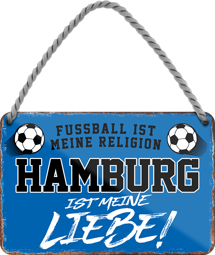 4252024205046	Schilderstore24 	 ''Hamburg ist meine Liebe!'' Schilderstore24 Blechschilder sind perfekt als Geschenk zu Weihnachten, Geburtstage, Feiern, Partys, Grillabende, Namenstag, Feiertag, Mädelsabend, Hochzeit. Jederzeit stilvoll im Wohnzimmer, Partykeller, Garage, Praxis, Büro, Café, Hauseingang Fußball Mannschaft Verein Bolzen Ball sport liga kicken stadion freizeit