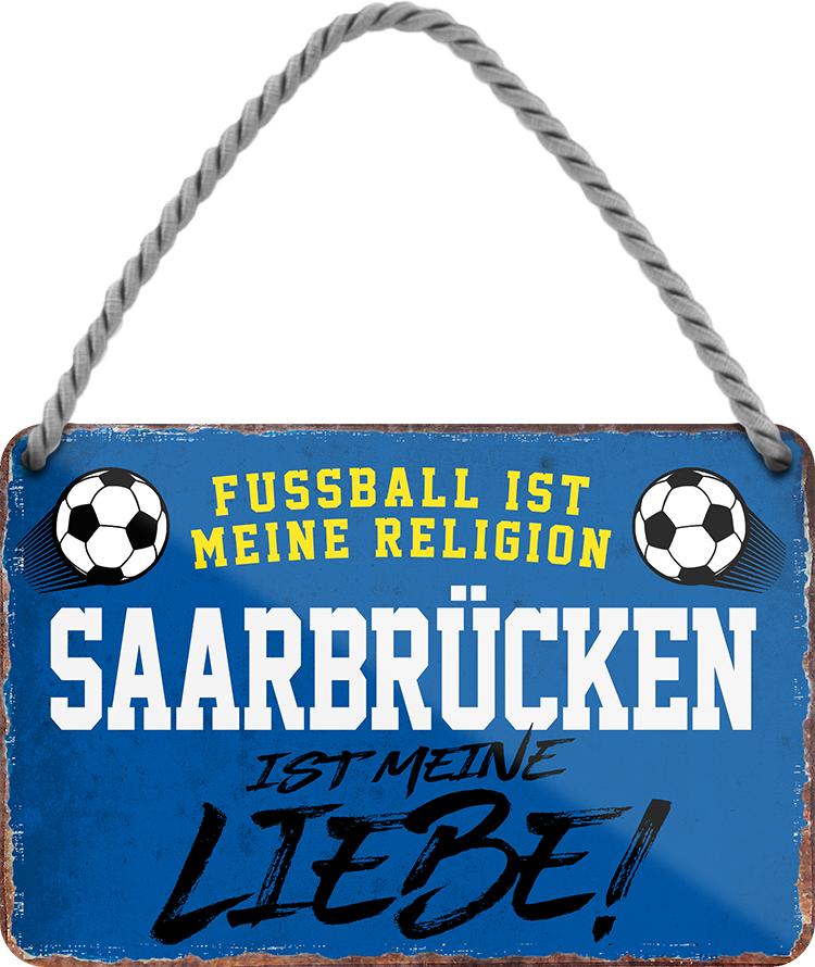 4252024205275	Schilderstore24 	 ''Saarbrücken ist meine Liebe!''Geschenk zu Weihnachten, Geburtstage, Feiern, Partys, Grillabende, Namenstag, Feiertag, Mädelsabend, Hochzeit Wohnzimmer, Partykeller, Garage, Praxis, Büro, Café, Hauseingang Fußball Mannschaft Verein Bolzen Ball sport liga kicken stadion freizeit