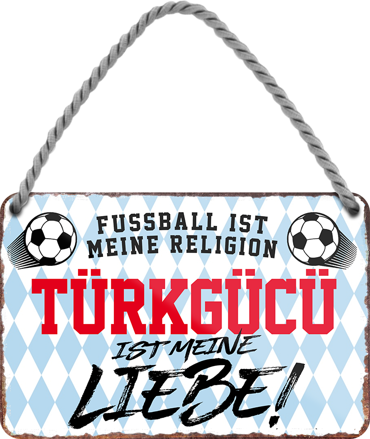 4252024205329	Schilderstore24 	 ''Türkgücü ist meine Liebe!'' Schilderstore24 Blechschilder sind perfekt als Geschenk zu Weihnachten, Geburtstage, Feiern, Partys, Grillabende, Namenstag, Feiertag, Mädelsabend, Hochzeit. Jederzeit stilvoll im Wohnzimmer, Partykeller, Garage, Praxis, Büro, Café, Hauseingang Fußball Mannschaft Verein Bolzen Ball sport liga kicken stadion freizeit