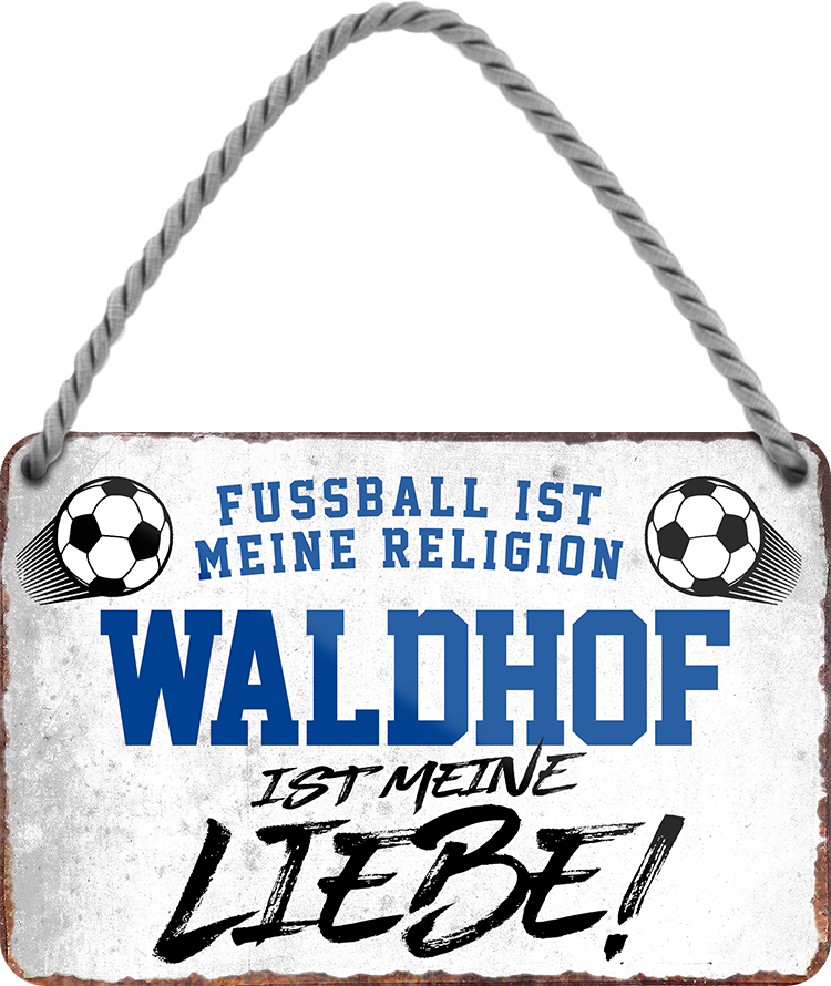 4252024205381	Schilderstore24 	 ''Waldhof ist meine Liebe!'' Schilderstore24 Blechschilder sind perfekt als Geschenk zu Weihnachten, Geburtstage, Feiern, Partys, Grillabende, Namenstag, Feiertag, Mädelsabend, Hochzeit. Jederzeit stilvoll im Wohnzimmer, Partykeller, Garage, Praxis, Büro, Café, Hauseingang Fußball Mannschaft Verein Bolzen Ball sport liga kicken stadion freizeit