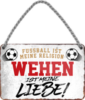 4252024205398Geschenk zu Weihnachten, Geburtstage, Feiern, Partys, Grillabende, Namenstag, Feiertag, Mädelsabend, Hochzeit Wohnzimmer, Partykeller, Garage, Praxis, Büro, Café, Hauseingang Fußball Mannschaft Verein Bolzen Ball sport liga kicken stadion freizeit	Schilderstore24 	 ''Wehen ist meine Liebe!''