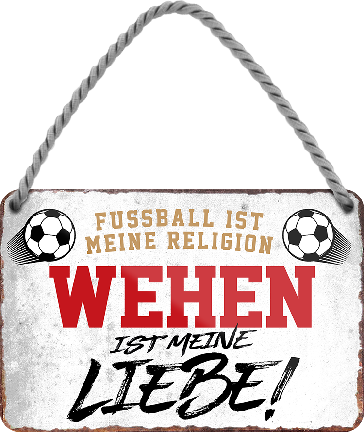 4252024205398	Schilderstore24 	 ''Wehen ist meine Liebe!'' Schilderstore24 Blechschilder sind perfekt als Geschenk zu Weihnachten, Geburtstage, Feiern, Partys, Grillabende, Namenstag, Feiertag, Mädelsabend, Hochzeit. Jederzeit stilvoll im Wohnzimmer, Partykeller, Garage, Praxis, Büro, Café, Hauseingang Fußball Mannschaft Verein Bolzen Ball sport liga kicken stadion freizeit