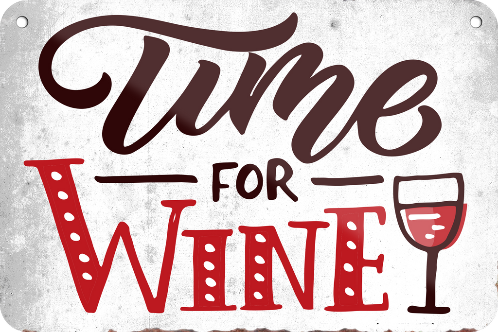 4252024235401	Schilderstore24 	 ''Time for Wine'' Schilderstore24 Blechschilder sind perfekt als Geschenk zu Weihnachten, Geburtstage, Feiern, Partys, Grillabende, Namenstag, Feiertag, Mädelsabend, Hochzeit. Jederzeit stilvoll im Wohnzimmer, Partykeller, Garage, Praxis, Büro, Café, Hauseingang Alkohol Cocktail Bier Sekt Getränk Bier Alkohol schnaps promille tequila   
