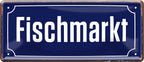 4252024228281 Schilderstore24 	Schilderstore24 Blechschilder sind perfekt als Geschenk zu Weihnachten, Geburtstage, Feiern, Partys, Grillabende, Namenstag, Feiertag, Mädelsabend, Hochzeit. Jederzeit stilvoll im Wohnzimmer, Partykeller, Garage, Praxis, Büro, Café, Hauseingang Landschaften Orte Städte Länder Urlaub See berge burgen schloss tal denkmal freizeit meer ''Fischmarkt''		28x12cm