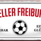 4252024227437 Schilderstore24 	Schilderstore24 Blechschilder sind perfekt als Geschenk zu Weihnachten, Geburtstage, Feiern, Partys, Grillabende, Namenstag, Feiertag, Mädelsabend, Hochzeit. Jederzeit stilvoll im Wohnzimmer, Partykeller, Garage, Praxis, Büro, Café, Hauseingang Fußball Mannschaft Verein Bolzen Ball sport liga kicken stadion freizeit ''Offizieller Freiburg Fan''		28x12cm