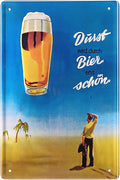 4252024213768 Schilderstore24 Schilderstore24 Blechschilder sind perfekt als Geschenk zu Weihnachten, Geburtstage, Feiern, Partys, Grillabende, Namenstag, Feiertag, Mädelsabend, Hochzeit. Jederzeit stilvoll im Wohnzimmer, Partykeller, Garage, Praxis, Büro, Café, Hauseingang Alkohol Kasten Bier Saufen Getränk Bier Alkohol schaumkrone promille hopfen	 ''Durst Bier schön''		20x30cm