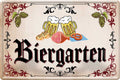 4252024213706 Schilderstore24 Schilderstore24 Blechschilder sind perfekt als Geschenk zu Weihnachten, Geburtstage, Feiern, Partys, Grillabende, Namenstag, Feiertag, Mädelsabend, Hochzeit. Jederzeit stilvoll im Wohnzimmer, Partykeller, Garage, Praxis, Büro, Café, Hauseingang Alkohol Kasten Bier Saufen Getränk Bier Alkohol schaumkrone promille hopfen	 ''Biergarten (2 Bier Schinken Bretzel)''		20x30cm