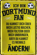 4252024216257 Schilderstore24 Schilderstore24 Blechschilder sind perfekt als Geschenk zu Weihnachten, Geburtstage, Feiern, Partys, Grillabende, Namenstag, Feiertag, Mädelsabend, Hochzeit. Jederzeit stilvoll im Wohnzimmer, Partykeller, Garage, Praxis, Büro, Café, Hauseingang Fußball Mannschaft Verein Bolzen Ball sport liga kicken stadion freizeit	 ''Dortmund Fan ´19''		20x30cm