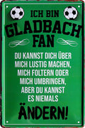 4252024216301 Schilderstore24 Schilderstore24 Blechschilder sind perfekt als Geschenk zu Weihnachten, Geburtstage, Feiern, Partys, Grillabende, Namenstag, Feiertag, Mädelsabend, Hochzeit. Jederzeit stilvoll im Wohnzimmer, Partykeller, Garage, Praxis, Büro, Café, Hauseingang Fußball Mannschaft Verein Bolzen Ball sport liga kicken stadion freizeit	 ''Gladbach Fan ´19''		20x30cm
