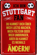 4252024216370 Schilderstore24 Schilderstore24 Blechschilder sind perfekt als Geschenk zu Weihnachten, Geburtstage, Feiern, Partys, Grillabende, Namenstag, Feiertag, Mädelsabend, Hochzeit. Jederzeit stilvoll im Wohnzimmer, Partykeller, Garage, Praxis, Büro, Café, Hauseingang Fußball Mannschaft Verein Bolzen Ball sport liga kicken stadion freizeit	 ''Stuttgart Fan ´19''		20x30cm