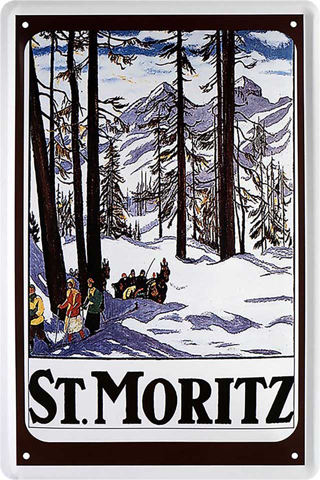 4252024221237  Blechschild ''St. Moritz'' 20x30cm Schilderstore24 Blechschilder sind perfekt als Geschenk zu Weihnachten, Geburtstage, Feiern, Partys, Grillabende, Namenstag, Feiertag, Mädelsabend, Hochzeit. Jederzeit stilvoll im Wohnzimmer, Partykeller, Garage, Praxis, Büro, Café, Hauseingang Landschaften Orte Städte Länder Urlaub See berge burgen schloss tal denkmal freizeit mee