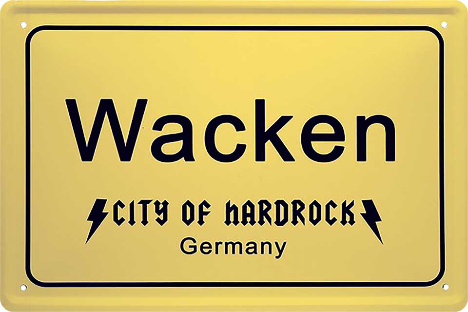 4252024221244 Schilderstore24 	Schilderstore24 Blechschilder sind perfekt als Geschenk zu Weihnachten, Geburtstage, Feiern, Partys, Grillabende, Namenstag, Feiertag, Mädelsabend, Hochzeit. Jederzeit stilvoll im Wohnzimmer, Partykeller, Garage, Praxis, Büro, Café, Hauseingang Landschaften Orte Städte Länder Urlaub See berge burgen schloss tal denkmal freizeit meer ''Wacken City of Hardrock''		20x30cm