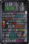 4252024215229 Schilderstore24 Schilderstore24 Blechschilder sind perfekt als Geschenk zu Weihnachten, Geburtstage, Feiern, Partys, Grillabende, Namenstag, Feiertag, Mädelsabend, Hochzeit. Jederzeit stilvoll im Wohnzimmer, Partykeller, Garage, Praxis, Büro, Café, Hauseingang Dorf Land Nachbar Freunde Natur dorf land landleben natur idylle	 ''Ich bin stolz ein Dorfkind zu sein (schwarz)''		20x30cm
