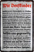 4252024215250 Schilderstore24 Schilderstore24 Blechschilder sind perfekt als Geschenk zu Weihnachten, Geburtstage, Feiern, Partys, Grillabende, Namenstag, Feiertag, Mädelsabend, Hochzeit. Jederzeit stilvoll im Wohnzimmer, Partykeller, Garage, Praxis, Büro, Café, Hauseingang Dorf Land Nachbar Freunde Natur dorf land landleben natur idylle	 ''Wir Dorfkinder machen unsere Hausaufgaben (rot, grauer Hintergrund)''		20x30cm