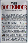 4252024215267 Schilderstore24 Schilderstore24 Blechschilder sind perfekt als Geschenk zu Weihnachten, Geburtstage, Feiern, Partys, Grillabende, Namenstag, Feiertag, Mädelsabend, Hochzeit. Jederzeit stilvoll im Wohnzimmer, Partykeller, Garage, Praxis, Büro, Café, Hauseingang Dorf Land Nachbar Freunde Natur dorf land landleben natur idylle	 ''Wir Dorfkinder wissen noch betrunken vom Nachbarsort (schwarz,grau)''		20x30cm