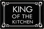 4252024220896 Schilderstore24 Schilderstore24 Blechschilder sind perfekt als Geschenk zu Weihnachten, Geburtstage, Feiern, Partys, Grillabende, Namenstag, Feiertag, Mädelsabend, Hochzeit. Jederzeit stilvoll im Wohnzimmer, Partykeller, Garage, Praxis, Büro, Café, Hauseingang Küche Haushalt Willkommen Eigenheim heim essen haus kochen herzlich Zuhause putzen	 ''King of the kitchen''		20x30cm