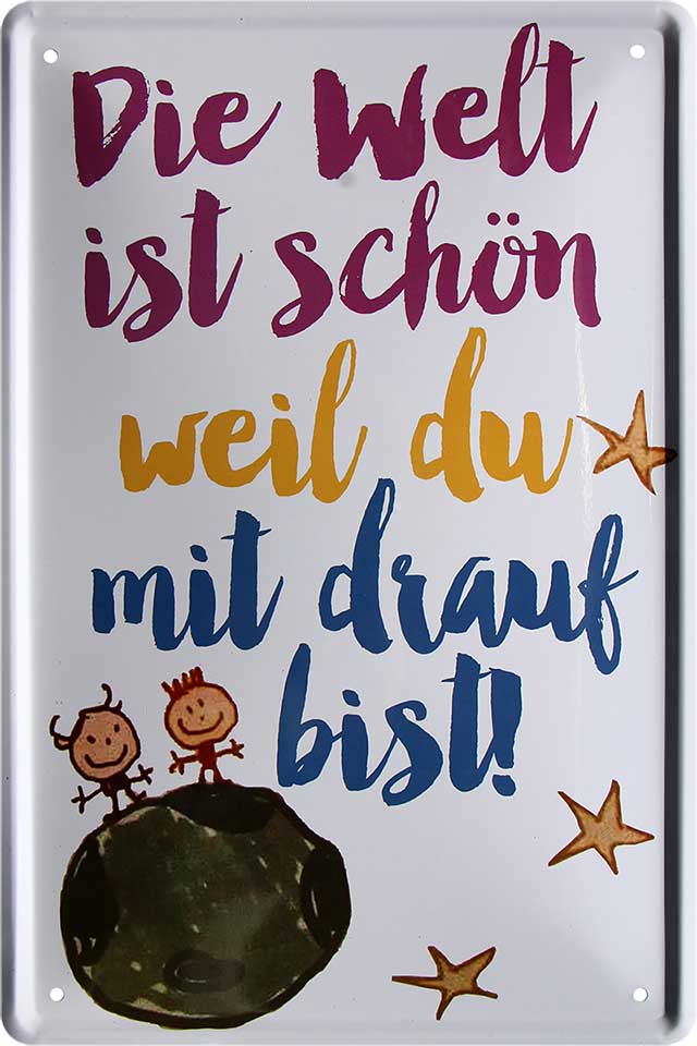 4252024218503 Schilderstore24 	 ''Die Welt ist schön weil du drauf bist''		20x30cm	Schilderstore24 	Schilderstore24 Blechschilder sind perfekt als Geschenk zu Weihnachten, Geburtstage, Feiern, Partys, Grillabende, Namenstag, Feiertag, Mädelsabend, Hochzeit. Jederzeit stilvoll im Wohnzimmer, Partykeller, Garage, Praxis, Büro, Café, Hauseingang Weisheiten Leben Sprichwörter Tipp wahrheit sprichwort tiefsinnig ratschlag ''Tipp von Großmutter an alle Frauen.. (beiger Hintergrund)''		20x30cm