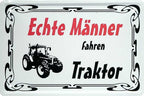 4252024219296 Schilderstore24 Schilderstore24 Blechschilder sind perfekt als Geschenk zu Weihnachten, Geburtstage, Feiern, Partys, Grillabende, Namenstag, Feiertag, Mädelsabend, Hochzeit. Jederzeit stilvoll im Wohnzimmer, Partykeller, Garage, Praxis, Büro, Café, Hauseingang Traktor Maschine Landmaschine Feld bauer landwirt landwirtschaft schlepper	 ''Echte Männer fahren Traktor (weiß)''		20x30cm