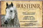 4252024218817 Schilderstore24 	Schilderstore24 Blechschilder sind perfekt als Geschenk zu Weihnachten, Geburtstage, Feiern, Partys, Grillabende, Namenstag, Feiertag, Mädelsabend, Hochzeit. Jederzeit stilvoll im Wohnzimmer, Partykeller, Garage, Praxis, Büro, Café, Hauseingang Nutztier Pferd Reiten Pony Stall sattel ausreiten pferd tier landwirtschaft ''Holsteiner''		20x30cm
