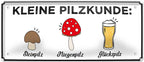 4252024223002 Schilderstore24 Schilderstore24 Blechschilder sind perfekt als Geschenk zu Weihnachten, Geburtstage, Feiern, Partys, Grillabende, Namenstag, Feiertag, Mädelsabend, Hochzeit. Jederzeit stilvoll im Wohnzimmer, Partykeller, Garage, Praxis, Büro, Café, Hauseingang Alkohol Kasten Bier Saufen Getränk Bier Alkohol schaumkrone promille hopfen	 ''Kleine Pilzkunde''		28x12cm