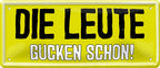 4252024225815 Schilderstore24 Schilderstore24 Blechschilder sind perfekt als Geschenk zu Weihnachten, Geburtstage, Feiern, Partys, Grillabende, Namenstag, Feiertag, Mädelsabend, Hochzeit. Jederzeit stilvoll im Wohnzimmer, Partykeller, Garage, Praxis, Büro, Café, Hauseingang Sarkasmus Ironie Funny Schwarzer Humor faul dumm fun rente lästern teufel	 ''Die Leute gucken schon''		28x12cm