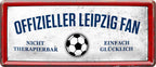 4252024227529  Blechschilder sind perfekt als Geschenk zu Weihnachten, Geburtstage, Feiern, Partys, Grillabende, Namenstag, Feiertag, Mädelsabend, Hochzeit. Jederzeit stilvoll im Wohnzimmer, Partykeller, Garage, Praxis, Büro, Café, Hauseingang Fußball Mannschaft Verein Bolzen Ball sport liga kicken stadion freizei Blechschild ''Offizieller Leipzig Fan'' 28x12cm