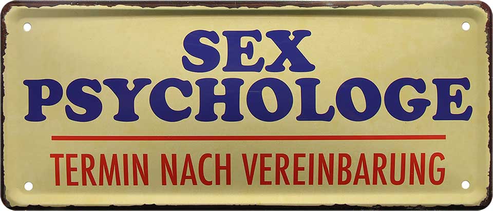 4252024228601 Schilderstore24 	Schilderstore24 Blechschilder sind perfekt als Geschenk zu Weihnachten, Geburtstage, Feiern, Partys, Grillabende, Namenstag, Feiertag, Mädelsabend, Hochzeit. Jederzeit stilvoll im Wohnzimmer, Partykeller, Garage, Praxis, Büro, Café, Hauseingang Sex Anzüglich Zweideutig Romantik Brüste sinnlich schnulzig romantisch versaut pinup ''Sex Psychologe''		28x12cm