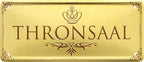 4252024226409 Schilderstore24 	Schilderstore24 Blechschilder sind perfekt als Geschenk zu Weihnachten, Geburtstage, Feiern, Partys, Grillabende, Namenstag, Feiertag, Mädelsabend, Hochzeit. Jederzeit stilvoll im Wohnzimmer, Partykeller, Garage, Praxis, Büro, Café, Hauseingang Sarkasmus Ironie Funny Schwarzer Humor faul dumm fun rente lästern teufel ''Thronsaal''		28x12cm