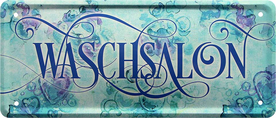 4252024228014 Schilderstore24 	Schilderstore24 Blechschilder sind perfekt als Geschenk zu Weihnachten, Geburtstage, Feiern, Partys, Grillabende, Namenstag, Feiertag, Mädelsabend, Hochzeit. Jederzeit stilvoll im Wohnzimmer, Partykeller, Garage, Praxis, Büro, Café, Hauseingang Küche Haushalt Willkommen Eigenheim heim essen haus kochen herzlich Zuhause putzen ''Waschsalon''		28x12cm