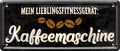 4252024223774 Schilderstore24 	Schilderstore24 Blechschilder sind perfekt als Geschenk zu Weihnachten, Geburtstage, Feiern, Partys, Grillabende, Namenstag, Feiertag, Mädelsabend, Hochzeit. Jederzeit stilvoll im Wohnzimmer, Partykeller, Garage, Praxis, Büro, Café, Hauseingang Lebensmittel Kaffee Kuchen Sucht café coffee kaffeemaschine getränk essen ''Mein Lieblingsfitnessgerät Kaffeemaschine''		28x12cm