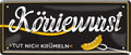 4252024223590 Schilderstore24 	Schilderstore24 Blechschilder sind perfekt als Geschenk zu Weihnachten, Geburtstage, Feiern, Partys, Grillabende, Namenstag, Feiertag, Mädelsabend, Hochzeit. Jederzeit stilvoll im Wohnzimmer, Partykeller, Garage, Praxis, Büro, Café, Hauseingang Lebensmittel Kaffee Kuchen Tee Grill crepes teigware süßigkeit essen grill wurst ''Körriewurst tut nich krümmeln''		28x12cm