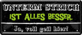 4252024226416 Schilderstore24 Schilderstore24 Blechschilder sind perfekt als Geschenk zu Weihnachten, Geburtstage, Feiern, Partys, Grillabende, Namenstag, Feiertag, Mädelsabend, Hochzeit. Jederzeit stilvoll im Wohnzimmer, Partykeller, Garage, Praxis, Büro, Café, Hauseingang Sarkasmus Ironie Funny Schwarzer Humor faul dumm fun rente lästern teufel	 ''Unterm Strich ist alles besser''		28x12cm