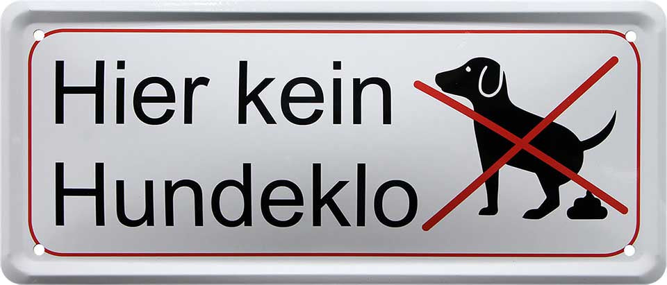 4252024224306 Schilderstore24 Schilderstore24 Blechschilder sind perfekt als Geschenk zu Weihnachten, Geburtstage, Feiern, Partys, Grillabende, Namenstag, Feiertag, Mädelsabend, Hochzeit. Jederzeit stilvoll im Wohnzimmer, Partykeller, Garage, Praxis, Büro, Café, Hauseingang Haustier Tier Freund knuddelig Zuhause Katze Hund Hamster Meerschwein haustier	 ''Hier kein Hundeklo''		28x12cm