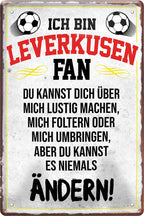 4252024216608 Schilderstore24 	Schilderstore24 Blechschilder sind perfekt als Geschenk zu Weihnachten, Geburtstage, Feiern, Partys, Grillabende, Namenstag, Feiertag, Mädelsabend, Hochzeit. Jederzeit stilvoll im Wohnzimmer, Partykeller, Garage, Praxis, Büro, Café, Hauseingang Fußball Mannschaft Verein Bolzen Ball sport liga kicken stadion freizeit ''Leverkusen Fan ´20''		20x30cm