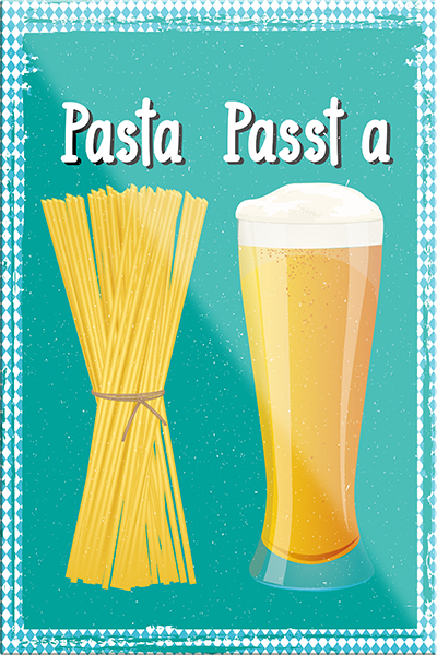 4252024229011	Schilderstore24	 ''Pasta Passt a (nudeln bier)''Schilderstore24 Blechschilder sind perfekt als Geschenk zu Weihnachten, Geburtstage, Feiern, Partys, Grillabende, Namenstag, Feiertag, Mädelsabend, Hochzeit. Jederzeit stilvoll im Wohnzimmer, Partykeller, Garage, Praxis, Büro, Café, Hauseingang Alkohol Kasten Bier Saufen Getränk Bier Alkohol schaumkrone promille hopfen